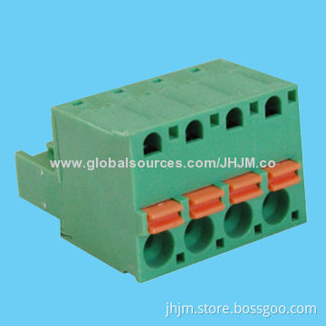 Plug-in Terminal Connector, 5.08mm Pitch, Female, 2-24 Poles, Green Color